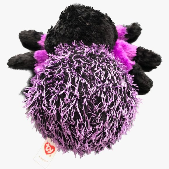 Ty Beanie Boo "Creepy" the Purple Spider Plush 7" Stuffed Tarantula Halloween - Picture 4 of 8